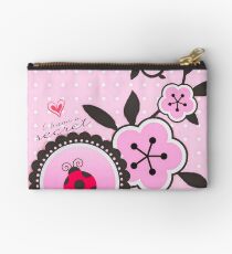 Miraculous Ladybug / Marinette Dupain-Cheng - Pink polka dot flower design Studio Pouch