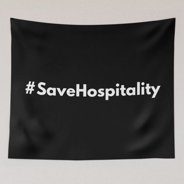 Item preview, Hashtag Save Hospitality designed and sold by HashtagZone.