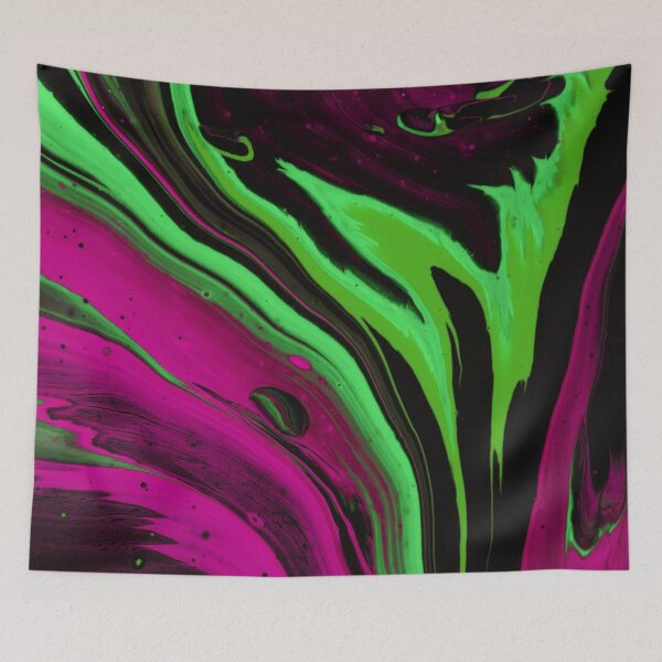 Item preview, Pink & jade vortex abstract art designed and sold by NexusArts.