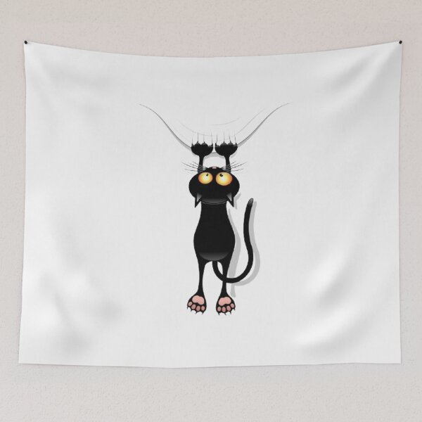 Item preview, scratching black cat designed and sold by PESTICH DESIGN.