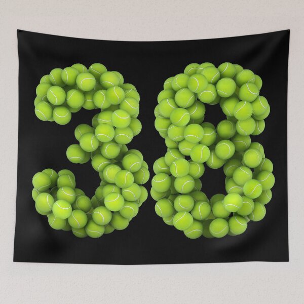 Item preview, Tennis Player Number 38 - Tennis Sports thirty-eight Game Set Match 38 designed and sold by elhefe.