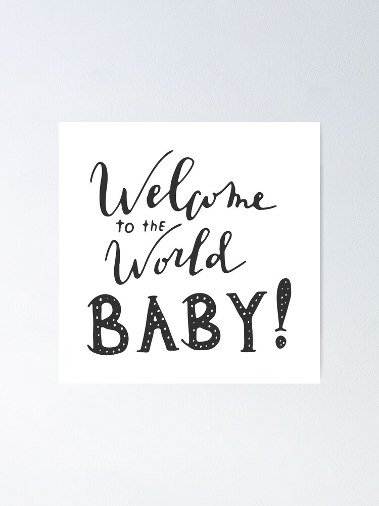 Welcome Little One Baby shower pregnancy announcement events design   Essential T-Shirt for Sale by ZenDesigner