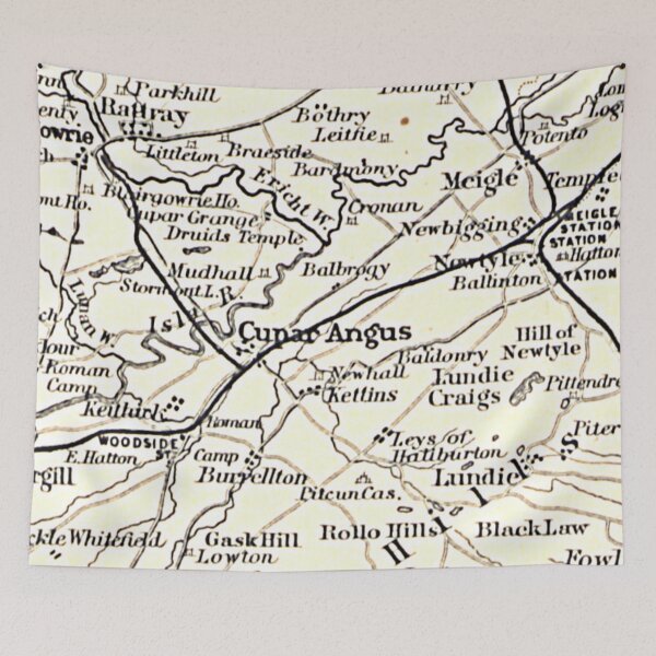 Item preview, COUPAR ANGUS & surrounding area map 1898 designed and sold by yourscotland.