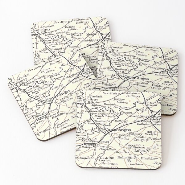 Item preview, COUPAR ANGUS & surrounding area map 1898 designed and sold by yourscotland.