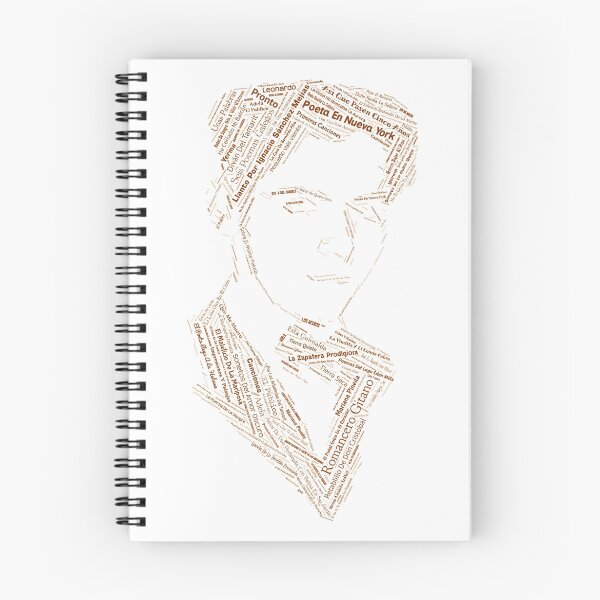 Item preview, Federico Garcia Lorca - Word Collage with +70 Books, Plays, Poems, Characters designed and sold by wordistan.