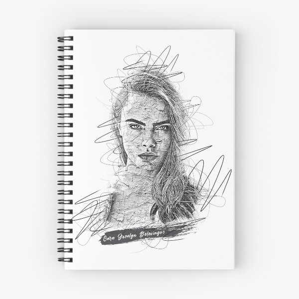 Item preview, Cara Jocelyn Delevingne Abstract Sketch Art,  Cara Jocelyn Delevingne Sketch Design,  Cara Jocelyn Delevingne designed and sold by graphic-genie.