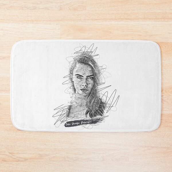Item preview, Cara Jocelyn Delevingne Abstract Sketch Art,  Cara Jocelyn Delevingne Sketch Design,  Cara Jocelyn Delevingne designed and sold by graphic-genie.