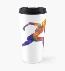 Taza de viaje Corredor mujer corredor corriendo