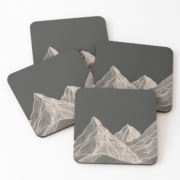 Item preview, Hand Drawing Mountains Minimalistic Line Art designed and sold by oyasa.