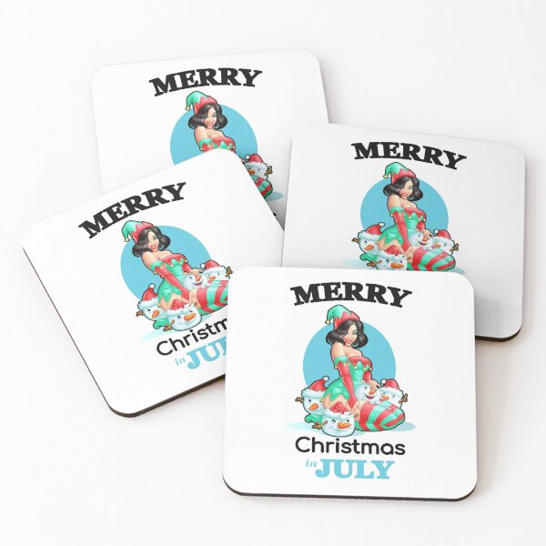 Item preview, Merry Christmas in July Summer design with print Beautiful girl in pin-up style designed and sold by AnnaRuz.