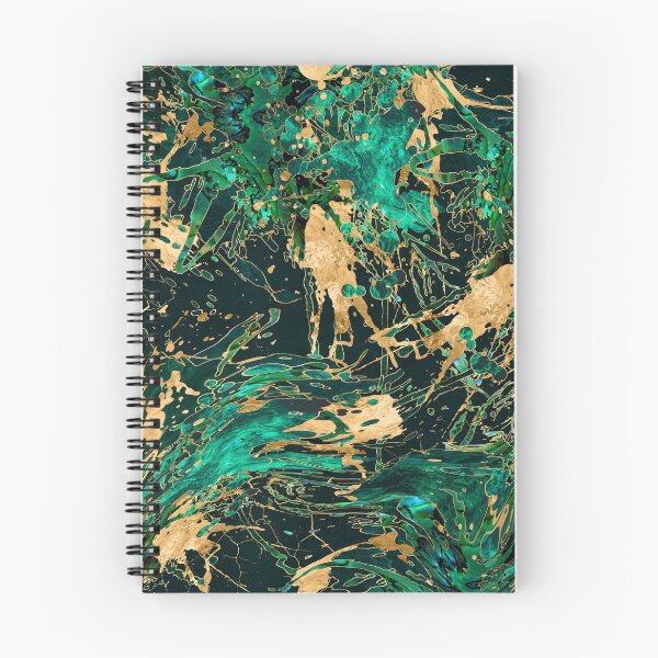 Item preview, Emerald Green and Gold abstract designed and sold by k9printart.