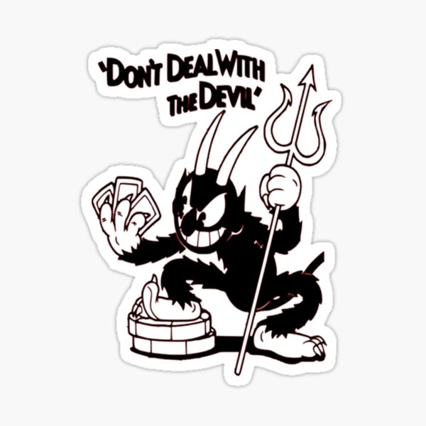 The Devil Cuphead Sticker