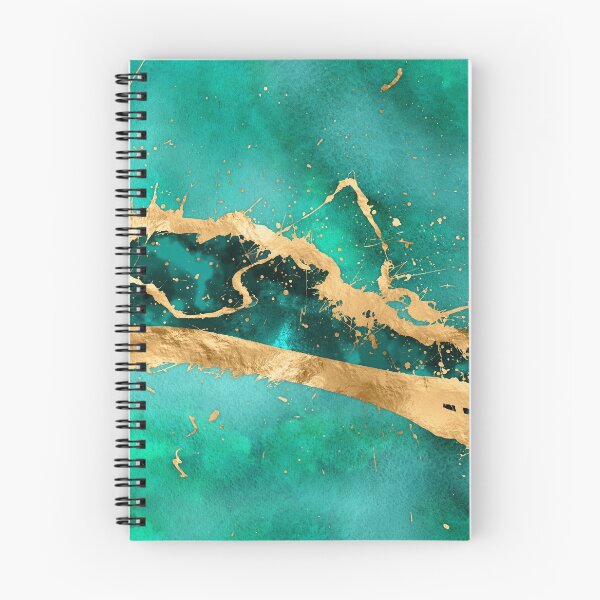 Item preview, Emerald Green and Gold abstract designed and sold by k9printart.