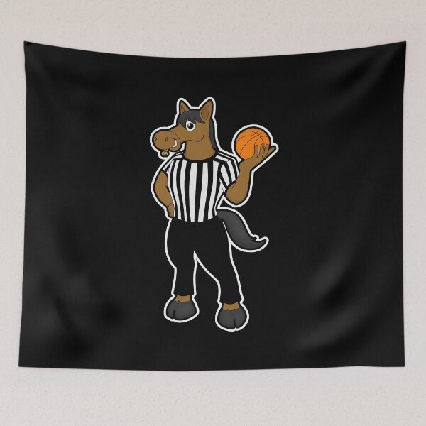 Item preview, Horse as Referee with Basketball & Whistle designed and sold by Snabdesign84.