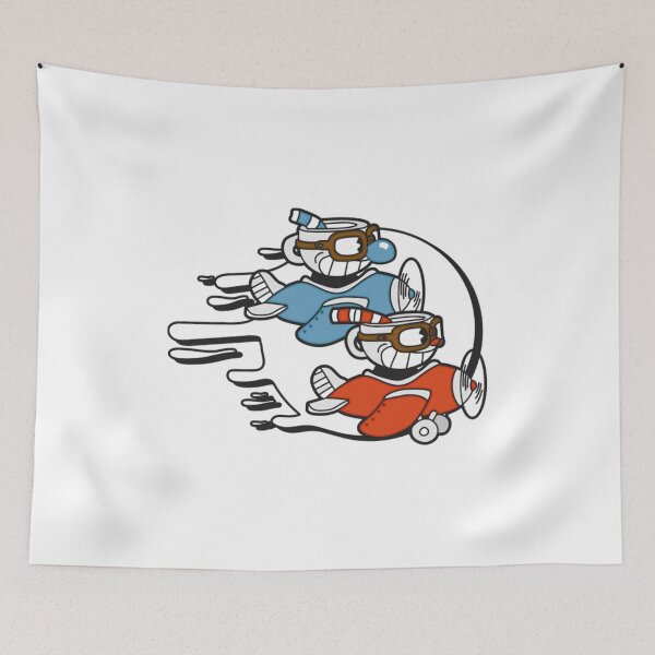 Item preview, Cuphead + Mugman designed and sold by Illesbendeg.