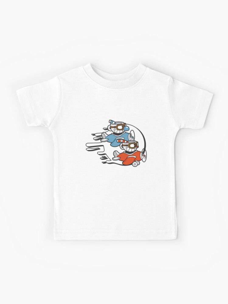 Men's The Cuphead Show! Mugman Ms. Chalice and Cuphead Sketch Graphic Tee  White Medium 