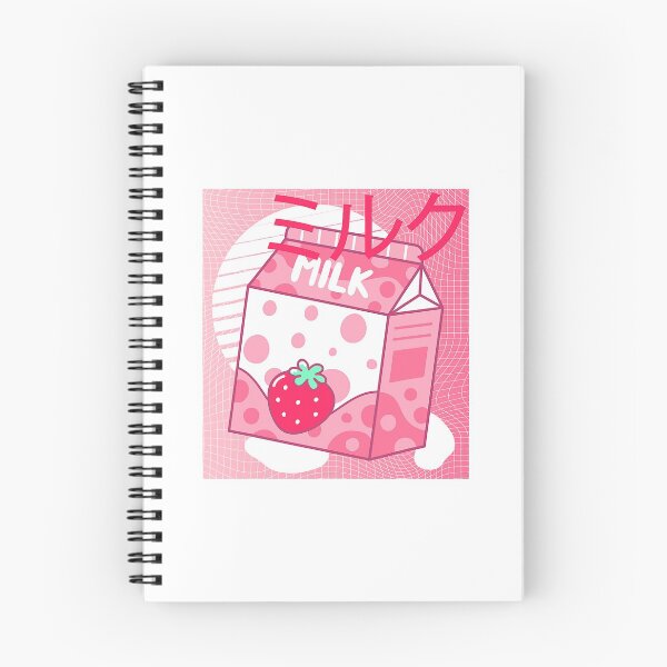 Aperçu de l'œuvre Fraise Lait Rose Japonais Rétro Années 90 Esthétique créée et vendue par QuinteroAtencio.