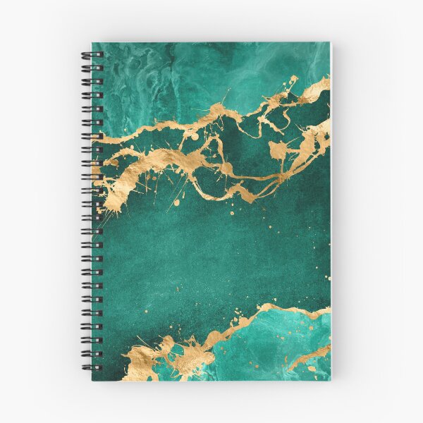 Item preview, Emerald Green and Gold abstract designed and sold by k9printart.