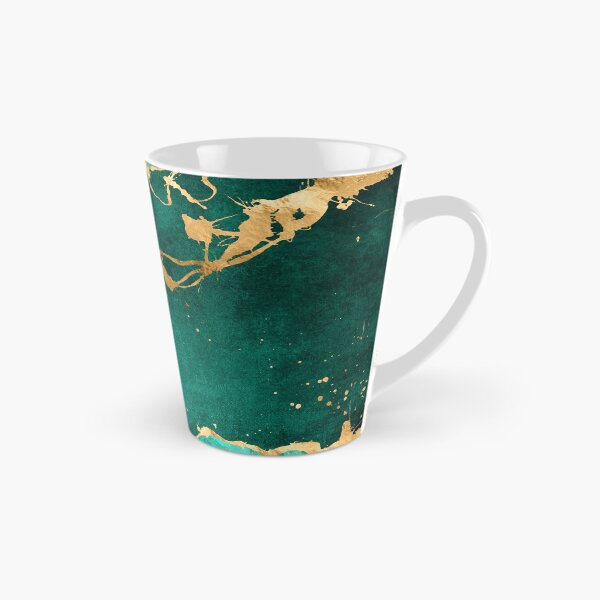 Item preview, Emerald Green and Gold abstract designed and sold by k9printart.
