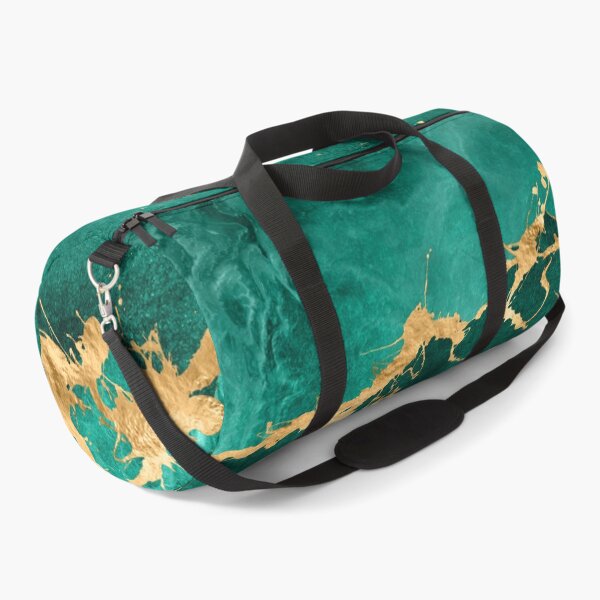 Item preview, Emerald Green and Gold abstract designed and sold by k9printart.