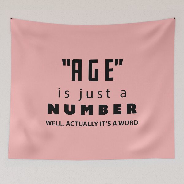 Item preview, Age is just a number, Funny Birthday Gift | designed and sold by Boom-llqb.