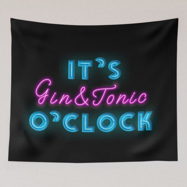 Item preview, It is Gin and Tonic O`clock Cool Neon Sign For Gin and Tonic Fan designed and sold by Urosek.