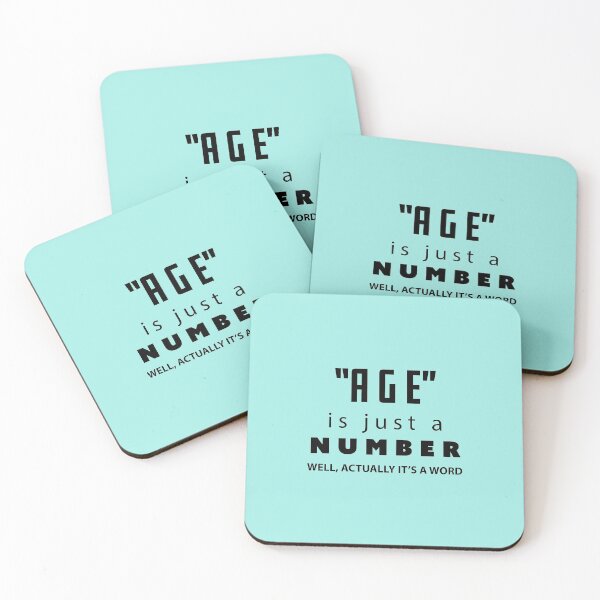 Item preview, Age is just a number, Funny Birthday Gift | designed and sold by Boom-llqb.