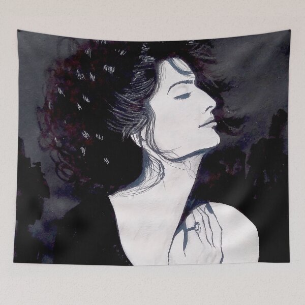 Item preview, Black and White Portrait designed and sold by LataArtStudio.