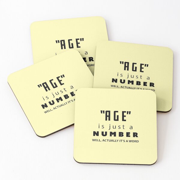 Item preview, Age is just a number, Funny Birthday Gift | designed and sold by Boom-llqb.