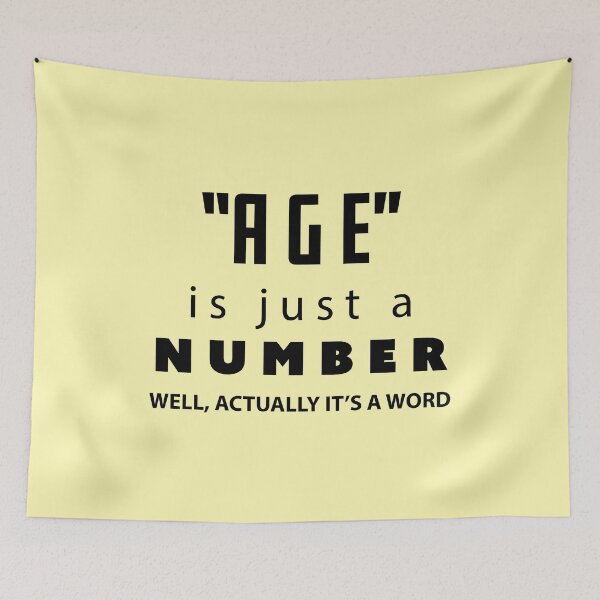 Item preview, Age is just a number, Funny Birthday Gift | designed and sold by Boom-llqb.