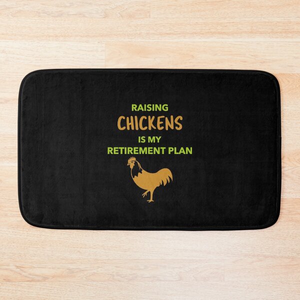 Item preview, Raising Chickens is my Retirement Plan -funny chicken design in green and brown text designed and sold by katiekendall.