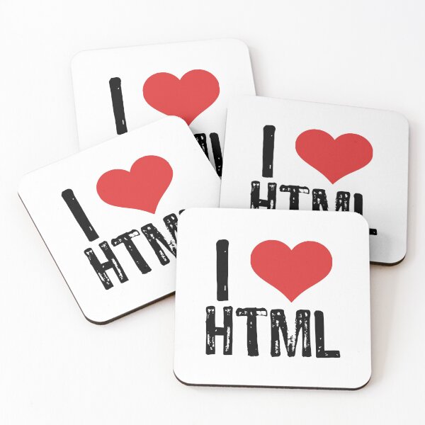 Item preview, I Love HTML designed and sold by The "I Love Everything" Shop.