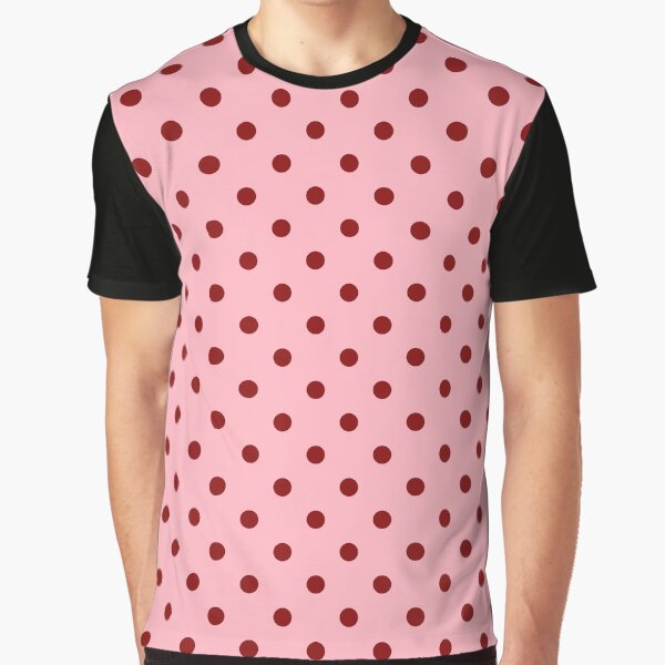 Item preview, Medium Dark Red on Pale Pink Polka Dots | designed and sold by SpotsDotsPrints.