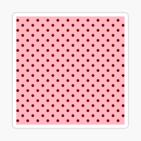 Item preview, Medium Dark Red on Pale Pink Polka Dots | designed and sold by SpotsDotsPrints.