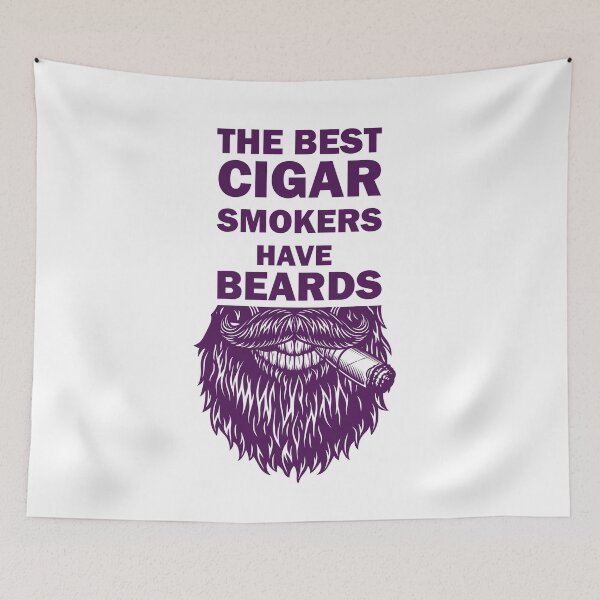 Item preview, The Best Cigar Smokers Have Beards smoking cigar gift designed and sold by alfa-rouk.