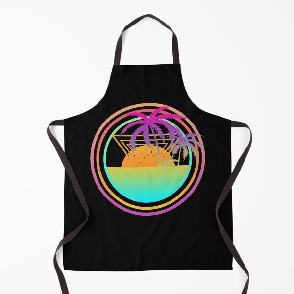 Item preview, Retro 1980s 1990s Vaporwave Palm Trees Sunset Beach Surf Art designed and sold by FucaGirl.