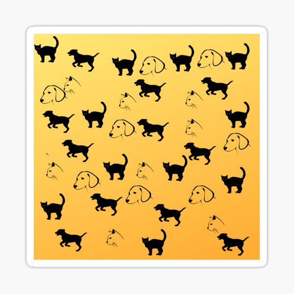 Cats and dogs 101 Sticker