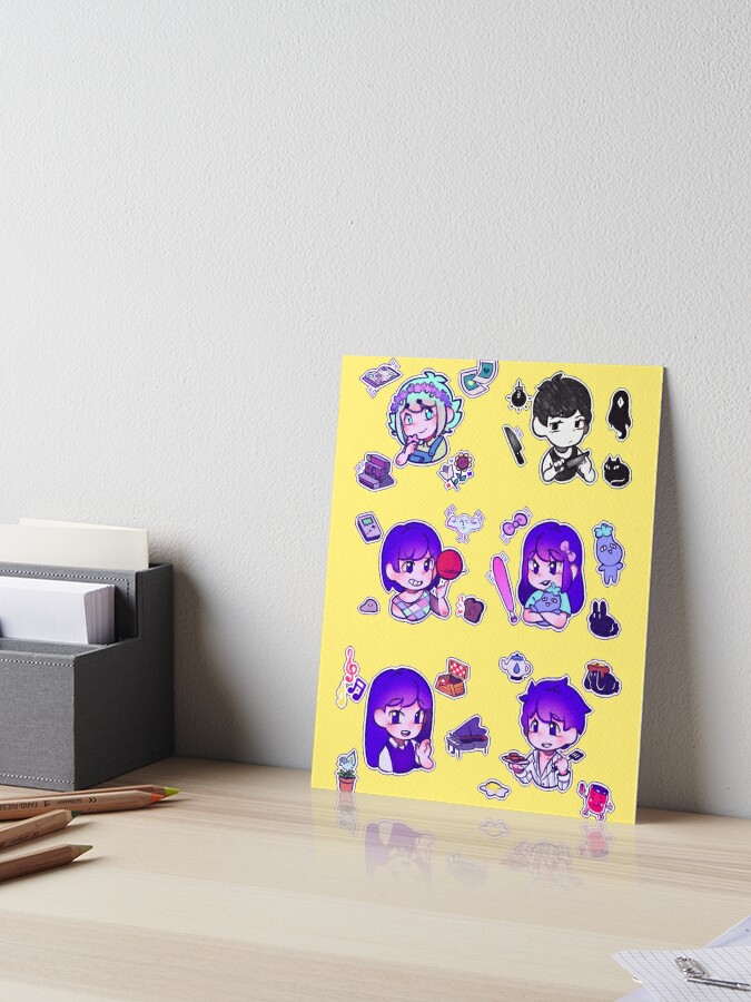 Copy of Omori Tshirt - Omori Game Sticker - Omori Fanart Sticker Art Board  Print for Sale by kaelissa