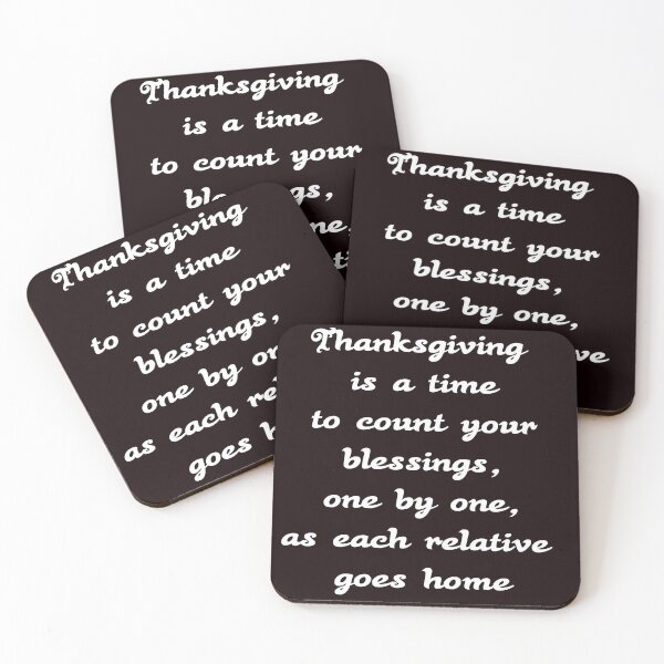 Item preview, Thanksgiving is a time to count your blessings designed and sold by Rachid-Art.