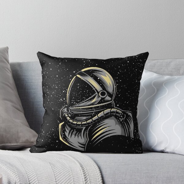 Item preview, astronaut beautiful colorful design throw pillows, Pouches, Laptop Skins & Sleeves designed and sold by Count Timer.