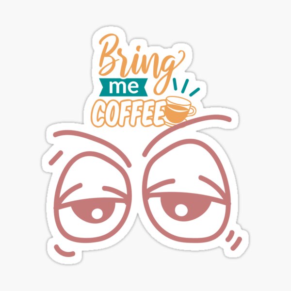 "sleepy eyes" Sticker by fatmh1403 Redbubble