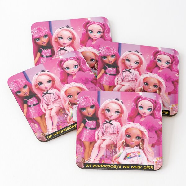 Item preview, Avery Styles, Kia Hart, Bella Parker, Stella Monroe Rainbow High Dolls Pink Squad Mean Girls On Wednesdays We Wear Pink designed and sold by Pocklemy.