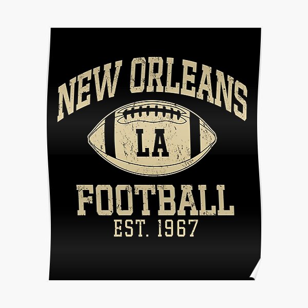 NFL New Orleans Saints - Retro Logo 14 Wall Poster, 22.375 x 34 