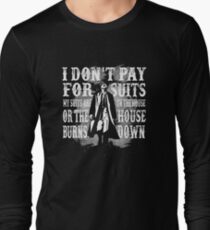 Camiseta de manga larga No pago por los trajes