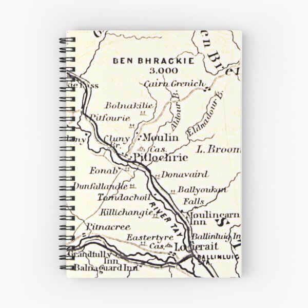 Item preview, PITLOCHRY & surrounding area map 1898 designed and sold by yourscotland.