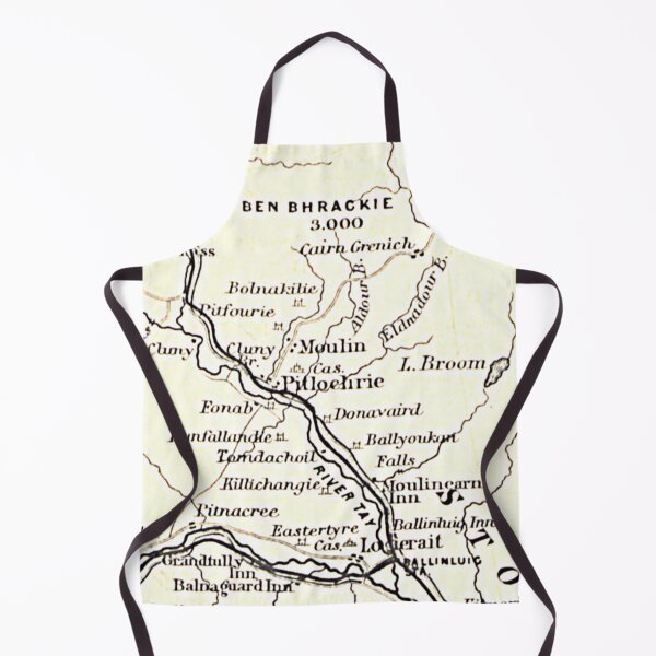 Item preview, PITLOCHRY & surrounding area map 1898 designed and sold by yourscotland.