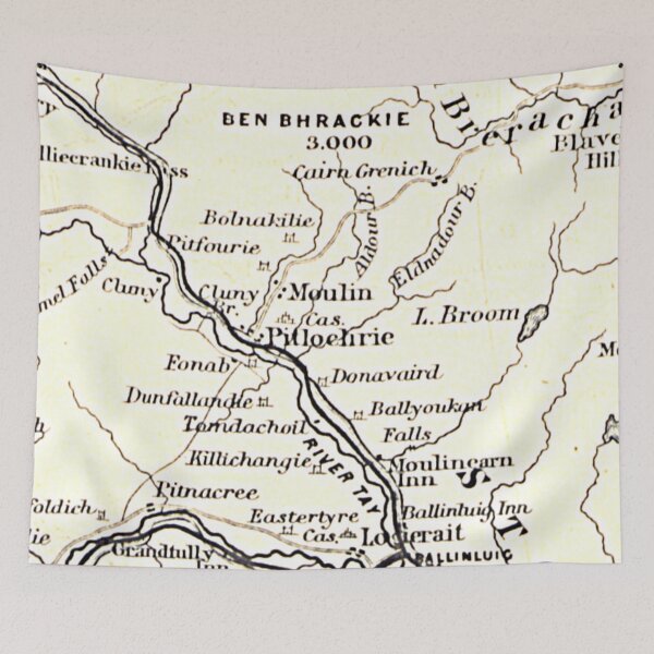 Item preview, PITLOCHRY & surrounding area map 1898 designed and sold by yourscotland.