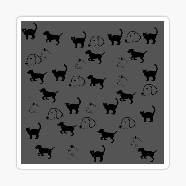 Cats and dogs 102 Sticker
