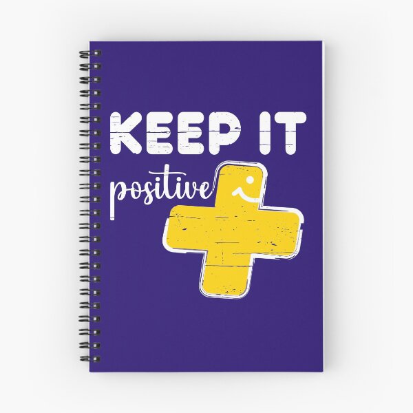 Item preview, Keep it positive + cute plus sign  designed and sold by Happy Puppy Print On Demand.
