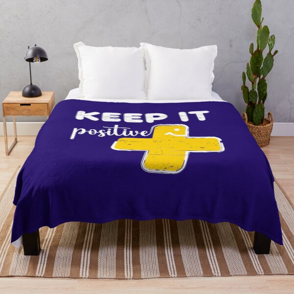 Item preview, Keep it positive + cute plus sign  designed and sold by Happy Puppy Print On Demand.